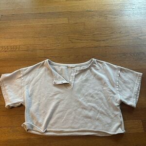 ILLA ILLA Cream Buttoned Knit Top